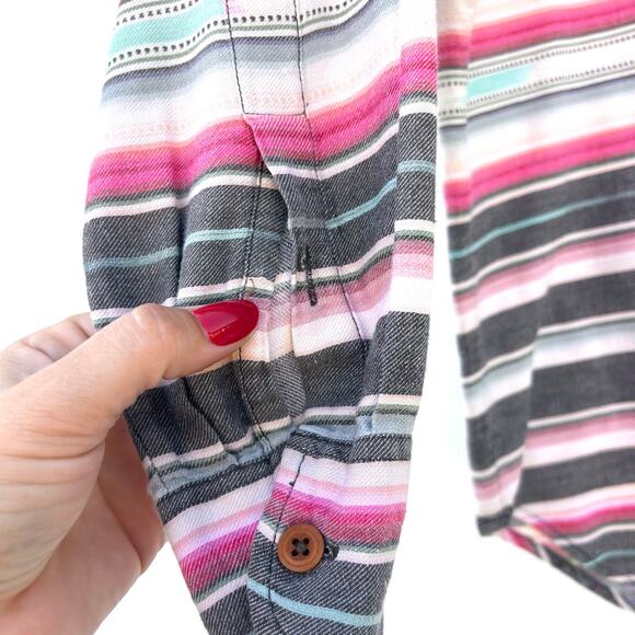 Vintage Men’s Ralph Lauren Country Striped Button Down Hong Kong Cotton Medium - Picture 6 of 9